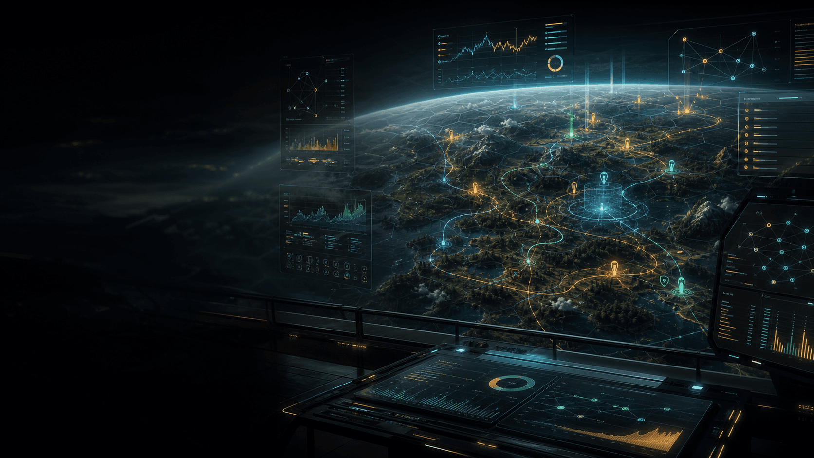 Dark analytics background